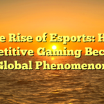 ﻿The Rise of Esports: How Competitive Gaming Became a Global Phenomenon
